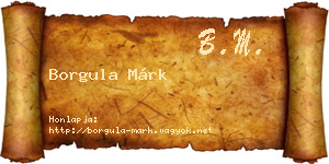 Borgula Márk névjegykártya